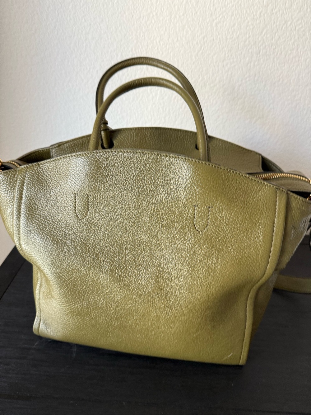 Coccinelle Narcisse in Olive Green Medium size - Picture 8 of 9